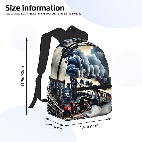 Sac à dos léger noir polyvalent avec compartiments pour adulte - 4