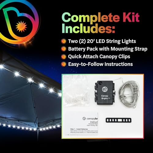 Brightz 40FT Canopy Tent Lights