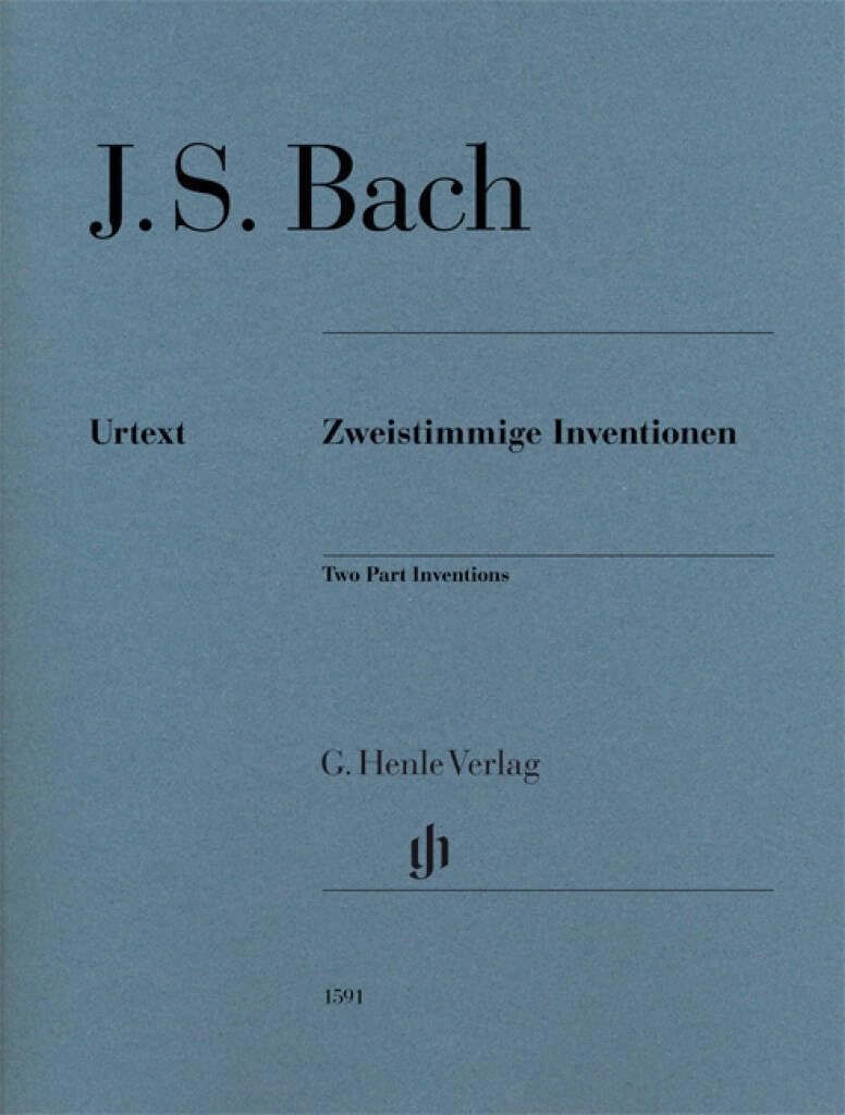 Henle Urtext Zweistimmige Inventionen BWV 772-786 – Ausgabe ohne Fingersatz, Klavier zu zwei Händen