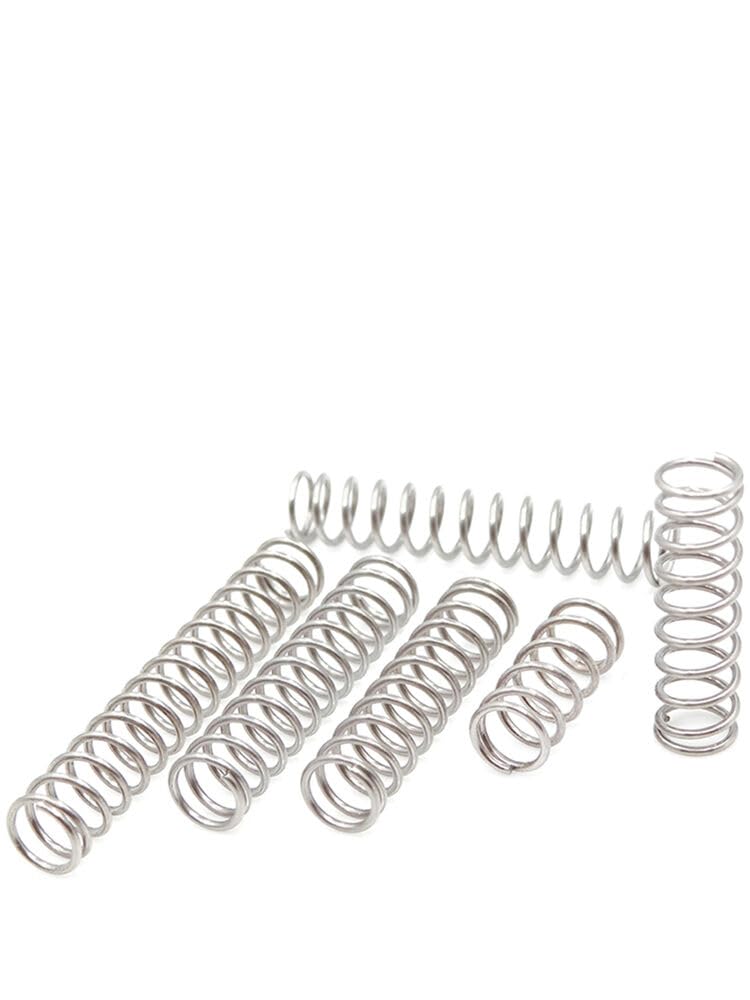 Lot de 10 ressorts de compression galvanisés – Diamètre du fil 0,9–1,4 mm, longueur 10–100 mm, diamètre extérieur 5–20 mm (10 pièces 0,9 x 9 x 20 mm) – Durable, polyvalent, idéal pour les projets de