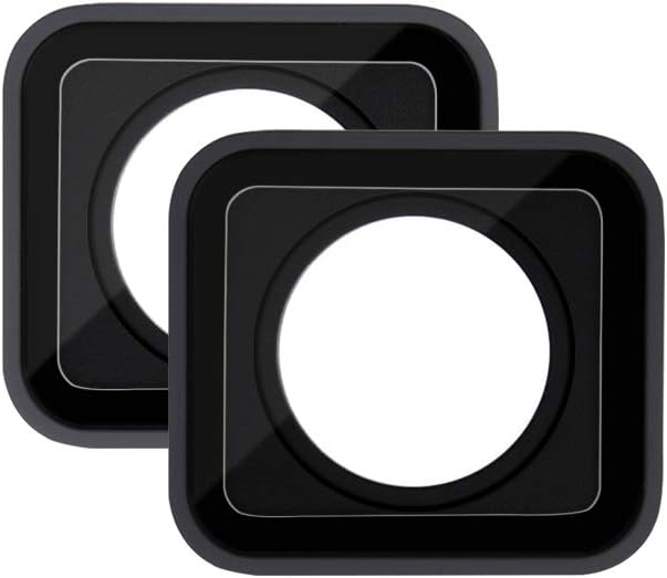 (2 Pack) ParaPace Protective Lens Replacement for GoPro Hero 7 Black Glass Cover Case Action Camera Accessories Kits(Black)