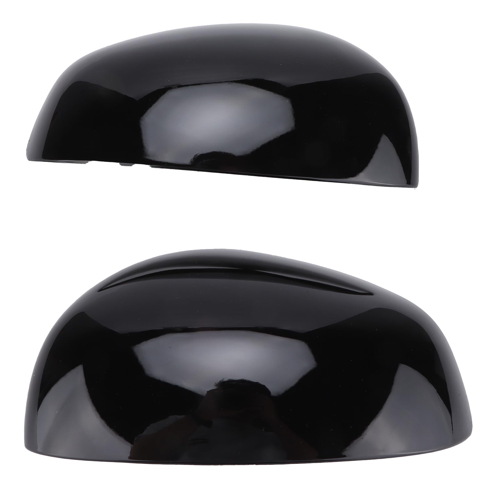 Coppia di Cappucci per Specchietti Retrovisori da Attaccare Sull'alloggiamento Protettivo di Ricambio per Smart Fortwo per Forfour 453 2015‑2021, Installazione Semplice (nero