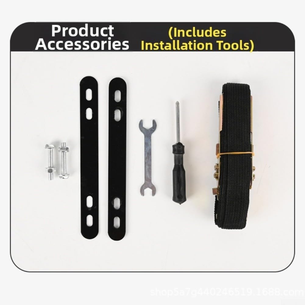 Panier de vélo électrique à montage avant pour scooter, porte-vélo robuste en acier au carbone avec housse de sécurité, panier avant de grande capacité pour pied de lit pour chien et chat