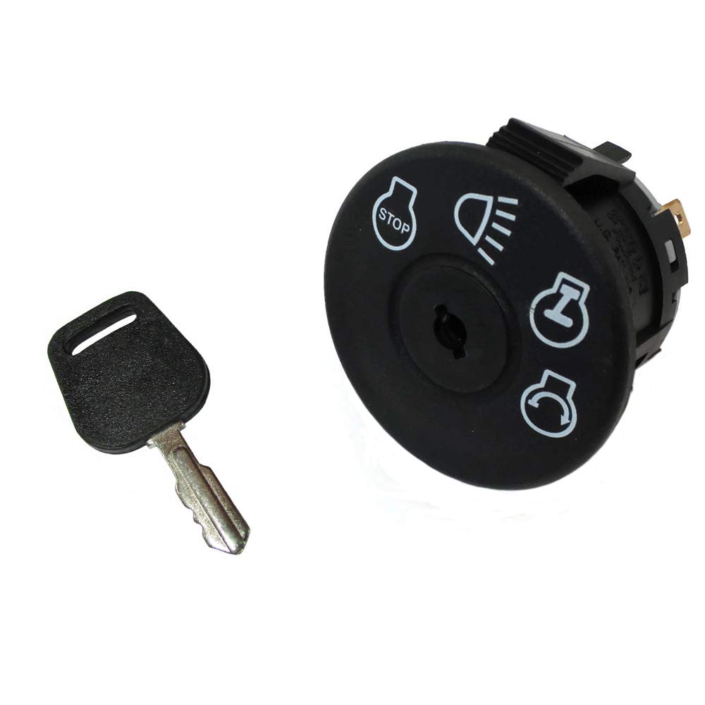 RAParts 163968 175442 175566 AYP Snap in Mount Ignition Switch w/Key 4 Position 7 Terminal