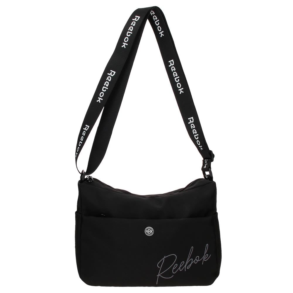 Reebok Violet Bandolera Negro 32x25x11 cms Poliéster by Joumma Bags