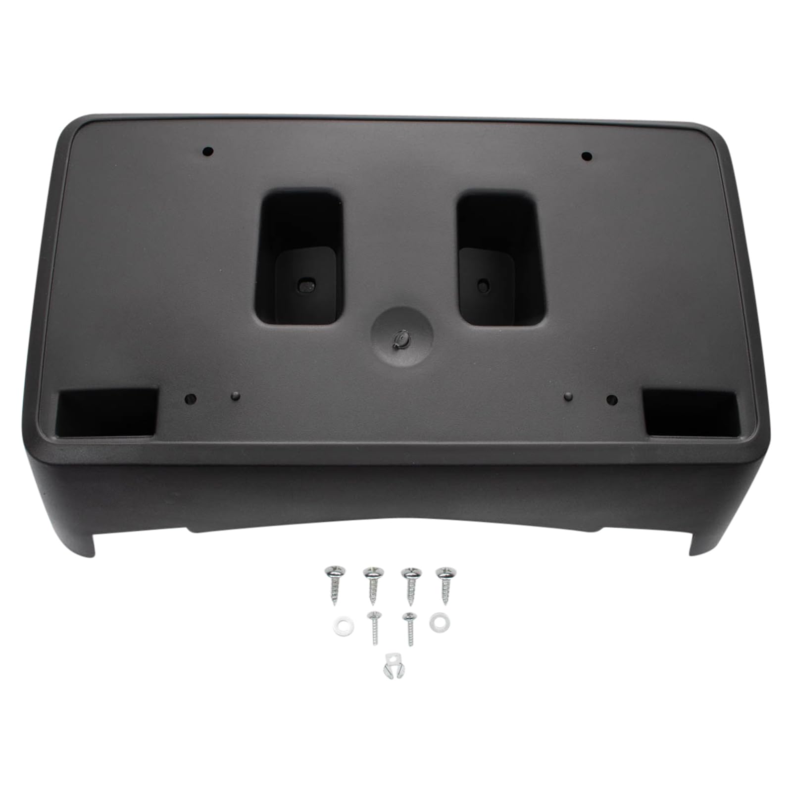 TRQ Front License Plate Bracket Black Compatible with 2020-2022 Chevrolet Corvette GM1068240