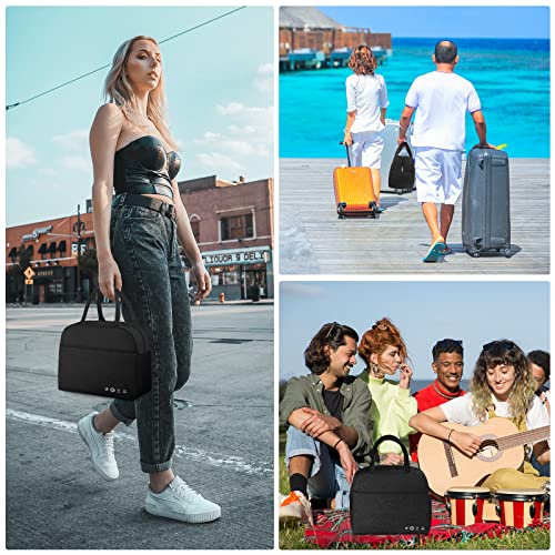 Dalinda Lunch Bag Lunch Box For Women Men Reusable Insulated Lunch Tote Bag,Leakproof Thermal Cooler Sack Food Handbags Case High Capacity Fortravel Work School Picnic- Black #TOP6