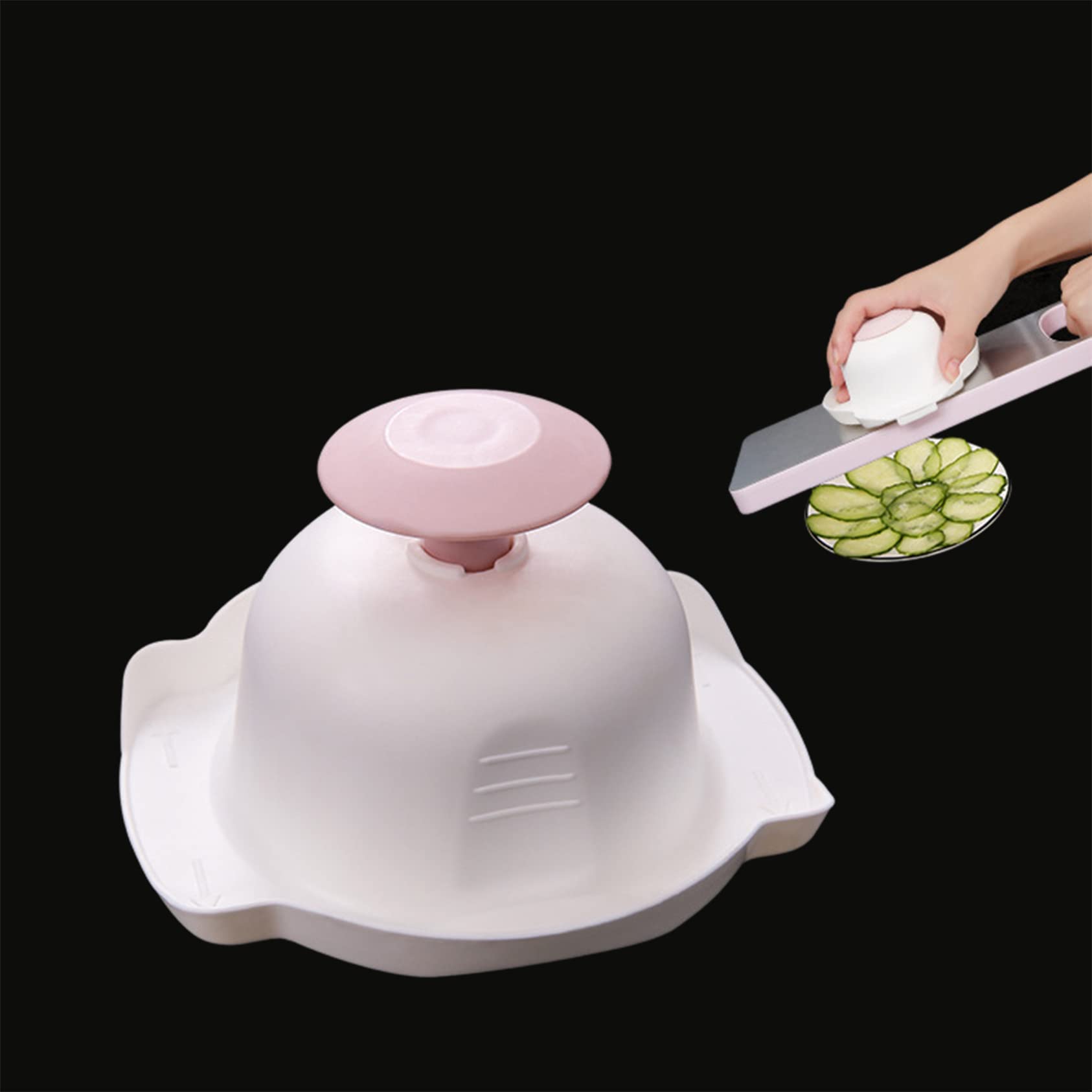 ZYYXB Food Safety Holder Mandoline, Food Slicing Holder Tool Anti- Cut Food Slicer Cutter Finger Protector Hand Guard Vegetable Fruit Kitchen Tool