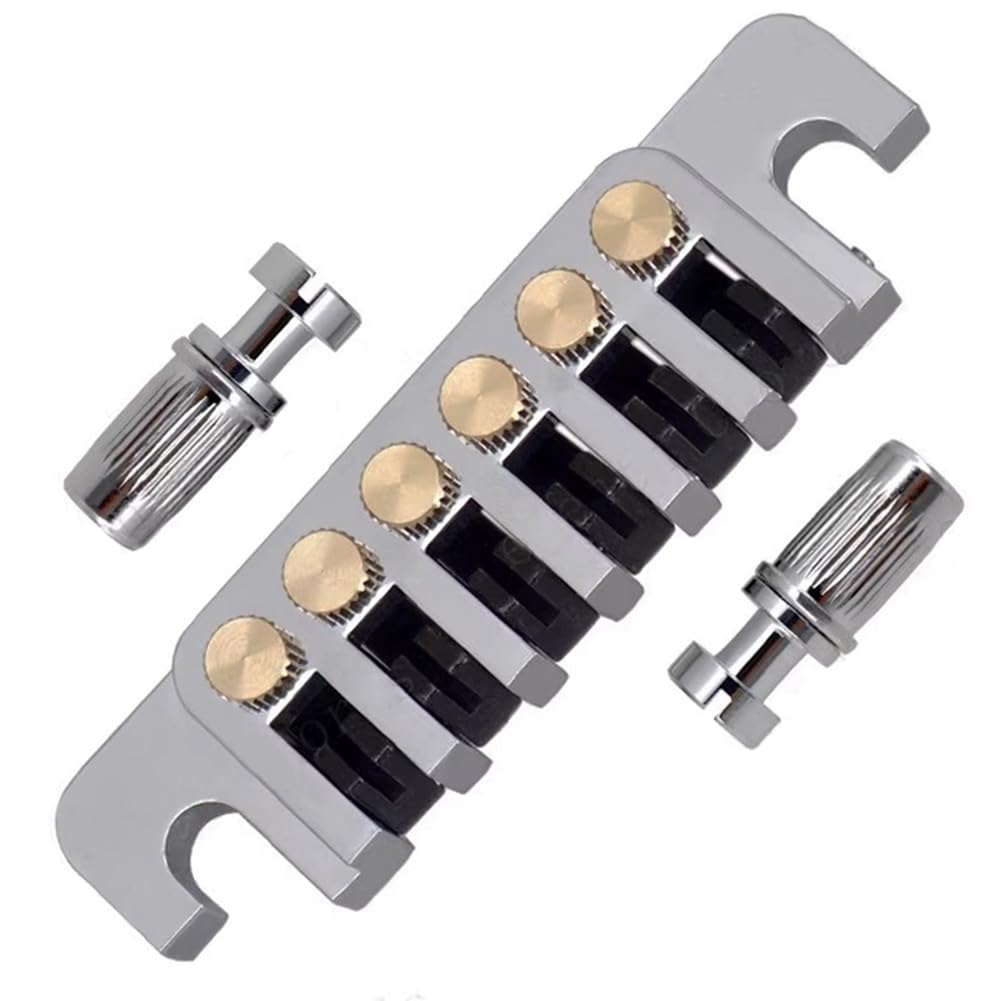 Chevalet à rouleaux Tune-O-Matic pour guitare électrique LP noir
