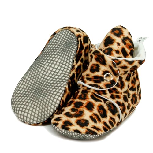 Image of Ella Bonna Baby Booties Organic Cotton Muslin Newborn Baby Slippers Baby Boy Booties, Infant Girl Booties, 6-12 months, 0-6 Months, 12-18 Months, 0-3 Months, 18-24 Months, Toddler Shoes