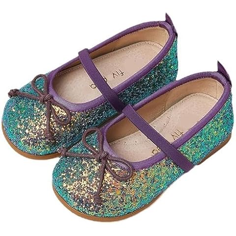 Glitter Mary Jane Flat Shoes for Girls Cover