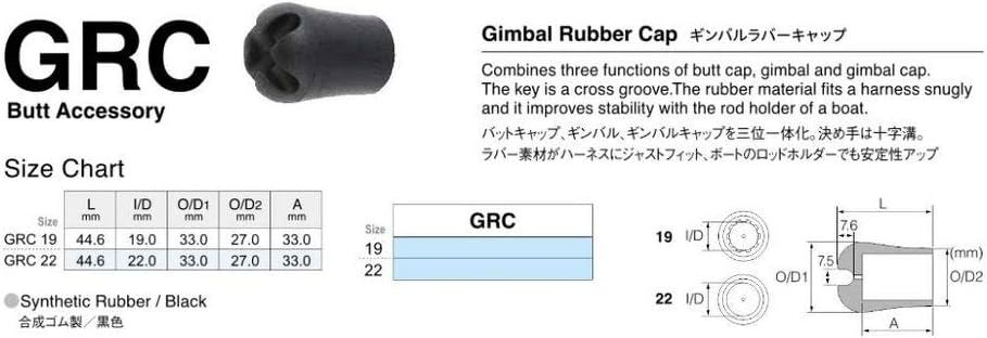 Fuji GRC Size 22 Butt Cap x 1 Piece (6345)