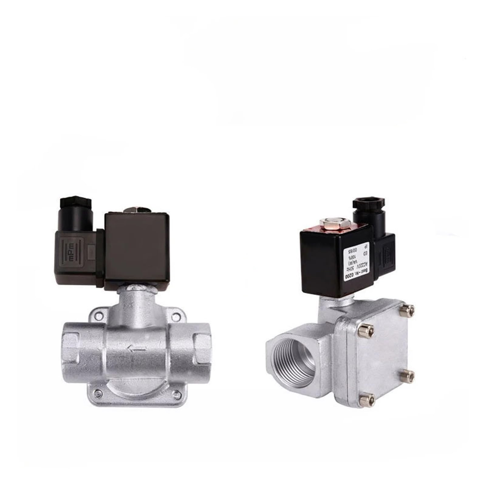 Électrovanne inox 1" NPT 12V normalement fermée anti fuite Viton