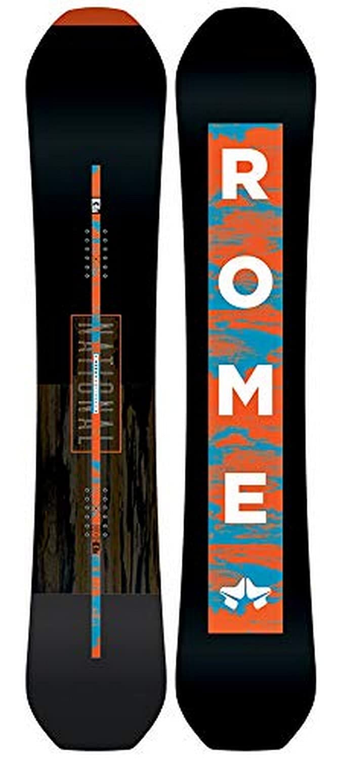 Rome Snowboards National Snowboard, Black, 167 W