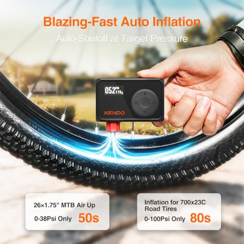 KENDO Mini Electric Bike Pump