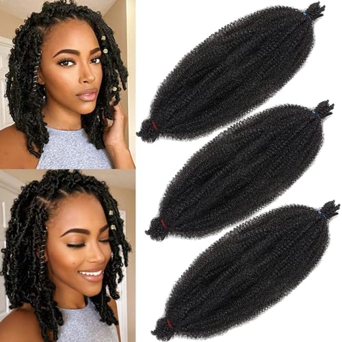 8 Inch Pre Fluffed Wrapping Hair 3 Packs Pre...