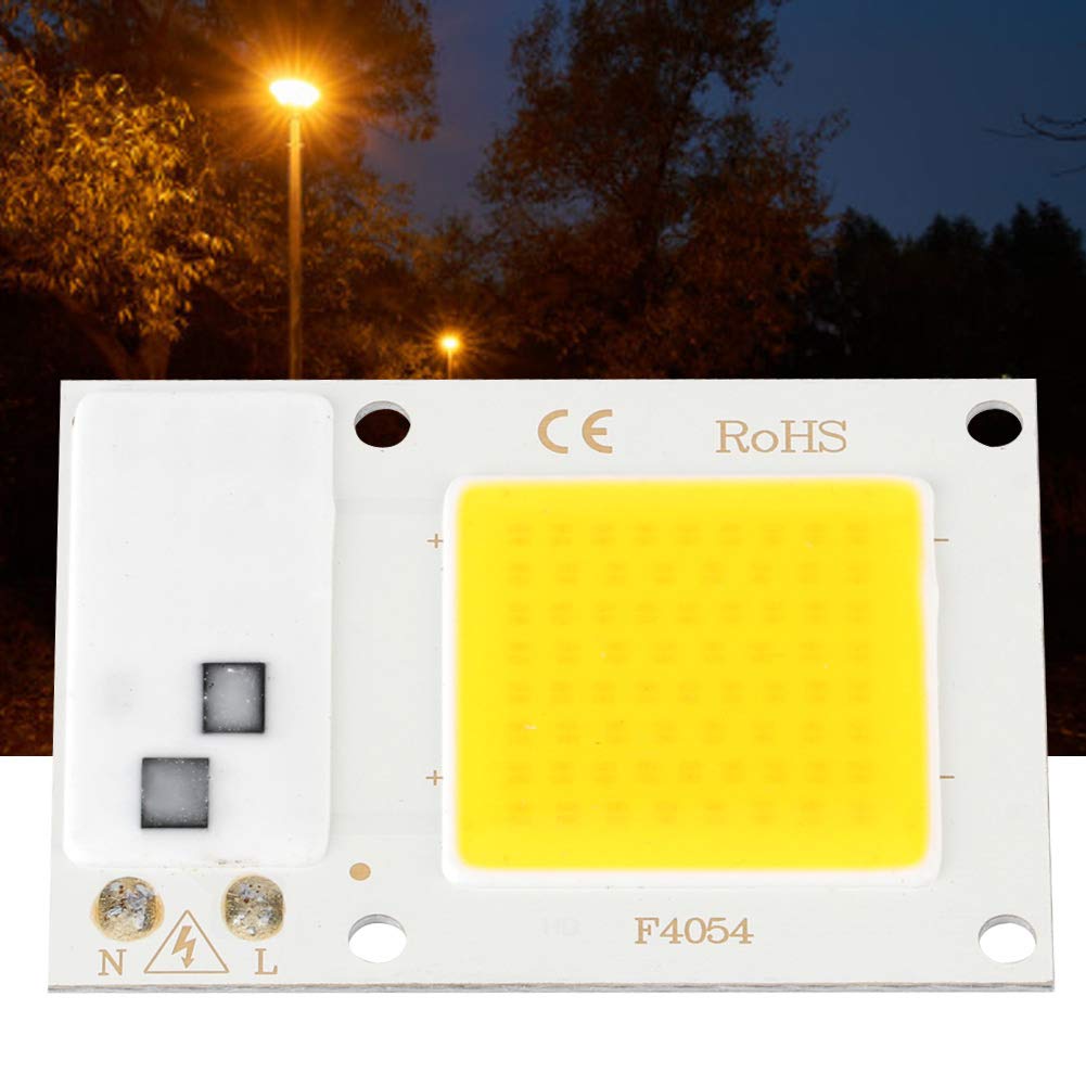 Fdit Chip LED COB 20W 220V Alta Potenza, Sorgente Luminosa Bianco Caldo per Illuminazione a Risparmio Energetico