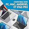 Crucial X6 1To Portable SSD - Jusqu’à 800Mo/s - PC et Mac - USB 3.2 USB-C Externe SSD - CT1000X6SSD9, Disque SSD