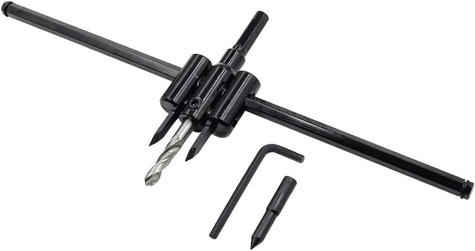 TOP оƒƒERS Luomorgo 1 3/16 to 12 Adjustable Hole Saw Circle Cutter Drill Bit Tool Saw Round Cutting for Drywall Wood Tор Brаndѕ Luomorgo 1 3/16 to 12 Adjustable Hole Saw Circle Cutter Drill Bit Tool Saw Round Cutting for Drywall Wood