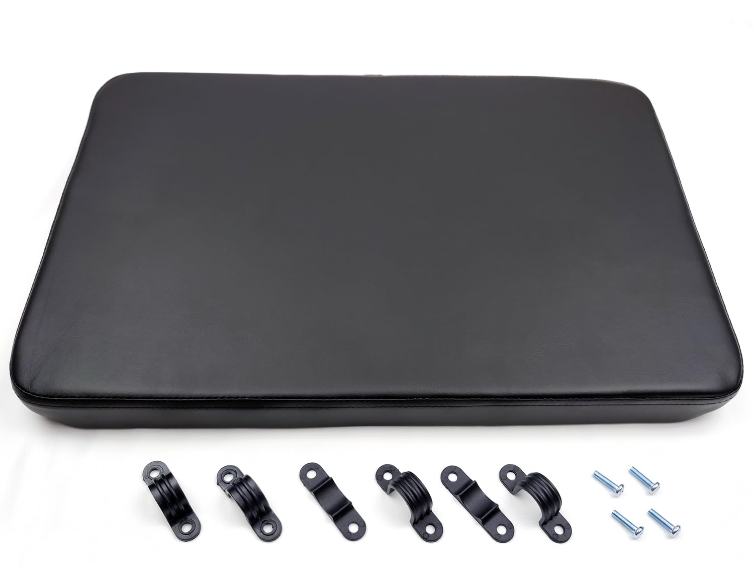 Heavy Duty rollator seat, bariatric rollator seat, w/Hardware and Brackets, 19.7"x13.4", Rolling Walkers Heavy Duty bariatric rollatorUniversal Replacement Parts. (1Ea Black)