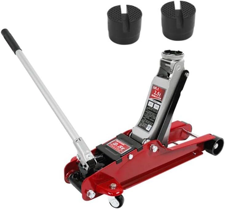2.5 Ton Automobile Hydraulic Thin Trolley Floor Jack With 2 Rubber Pads