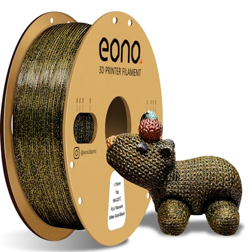 EONO Gold Glitter PLA Filament 1.75mm 1kg – Sparkle 3D Printer Filament