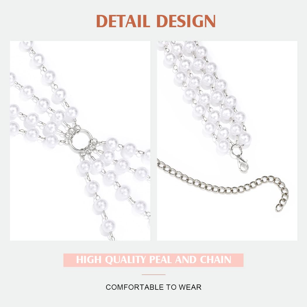 BODIY Layered Waist Chain Belt Pearl Belly Body Chains for Women Sexy Bikini Body Jewelry Accessory - Image 7