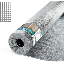 Art3d 3MM Reflective Insulation Roll, 48IN x 10FT Double Sided Aluminum with Foam Core, Radiant Barrier for Window Insulation, Basements, Garage Doors and RVs