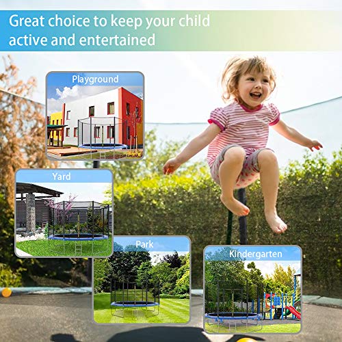 Eicaus 12 FT Trampoline with Safety Enclosure Net for Kids and Adults, Capacity 400 kg, Waterproof Jump Mat, Ladder