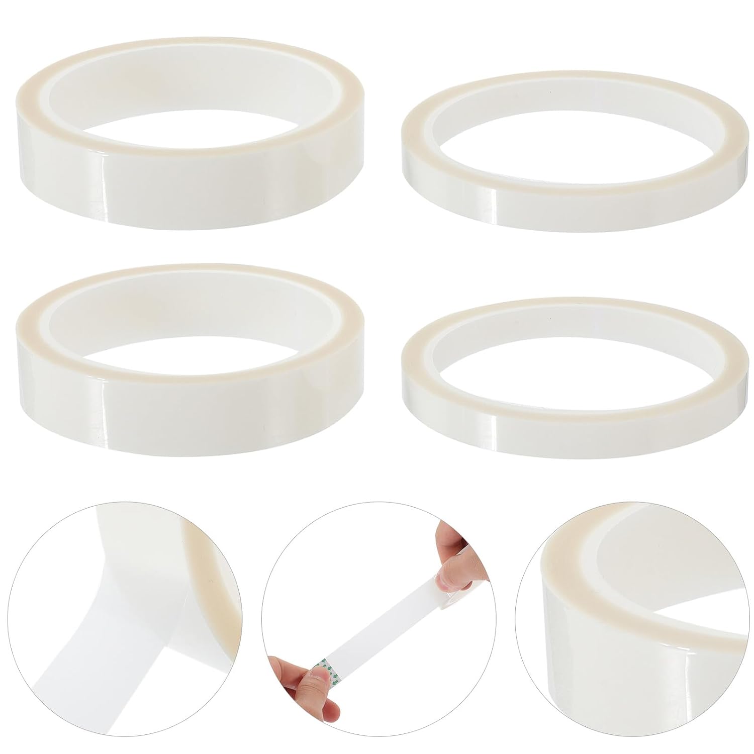 LIFKOME 4pcs High Temperature Electrical Insulation Tape Professional Thermal Heat Resistant Adhesive Tape for PCB Circuit Board Soldering and Home Industrial Use