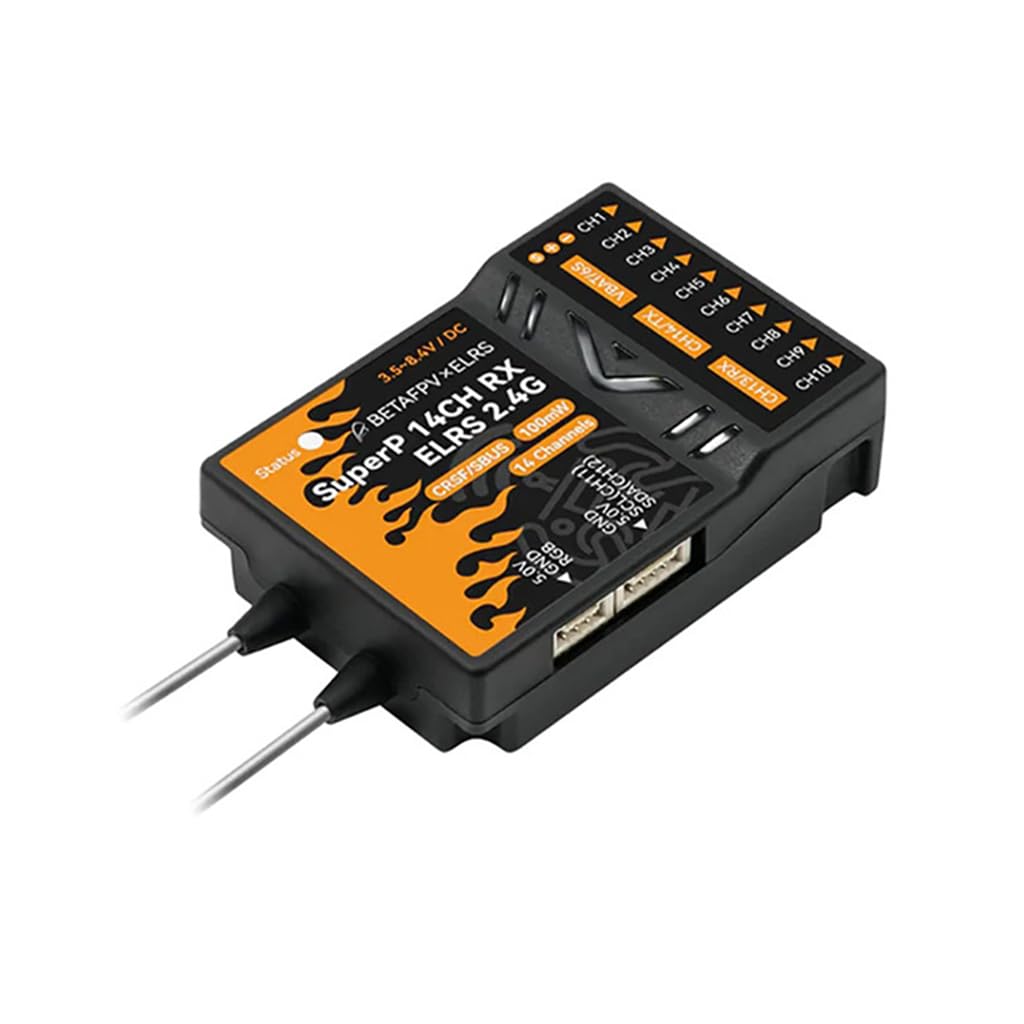 SuperP - Receptor de diversidad PWM de 14 canales ELRS 915 MHz para RC FPV Drone Aviones, Barco y Coche