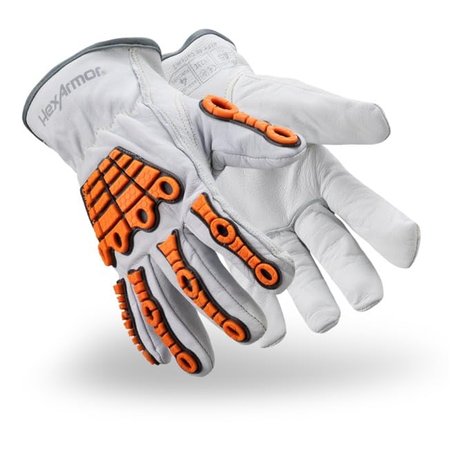 HexArmor Cut and Heat Resistant Impact Protection Leather Work Gloves | Chrome SLT ® Series 4060 | 2X-Large