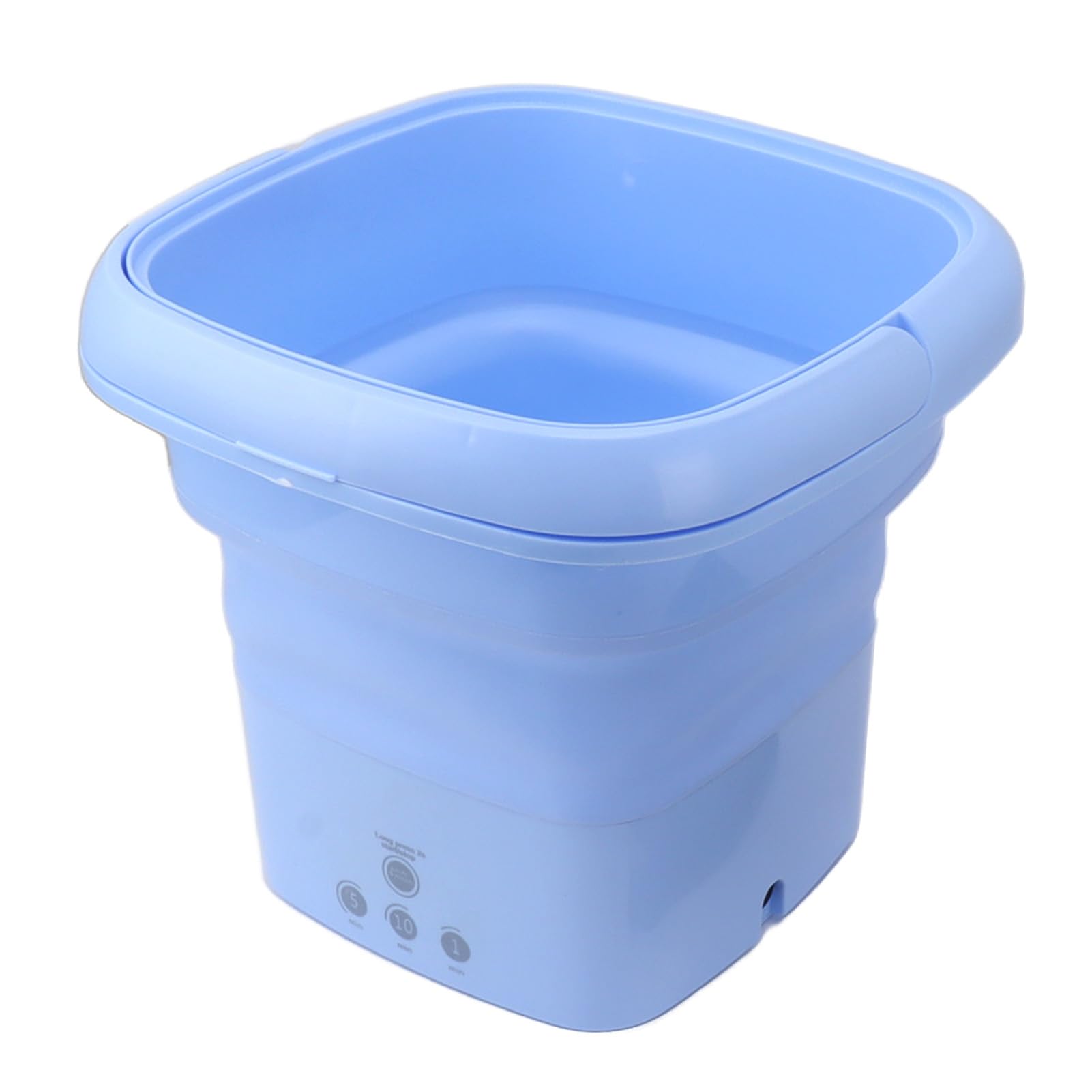 Machine à Laver Portable, Conception Intégrée, Mini Laveuse Pliable de 10 L, Nettoyage en Profondeur des Sous-vêtements, Chaussettes, Tissus pour bébé, pour Camping-car, (BLUE)