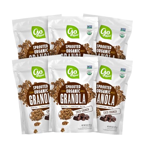 Go Raw Organic Sprouted Granola, Coco Crunch, 6 ct box of 8 oz bags