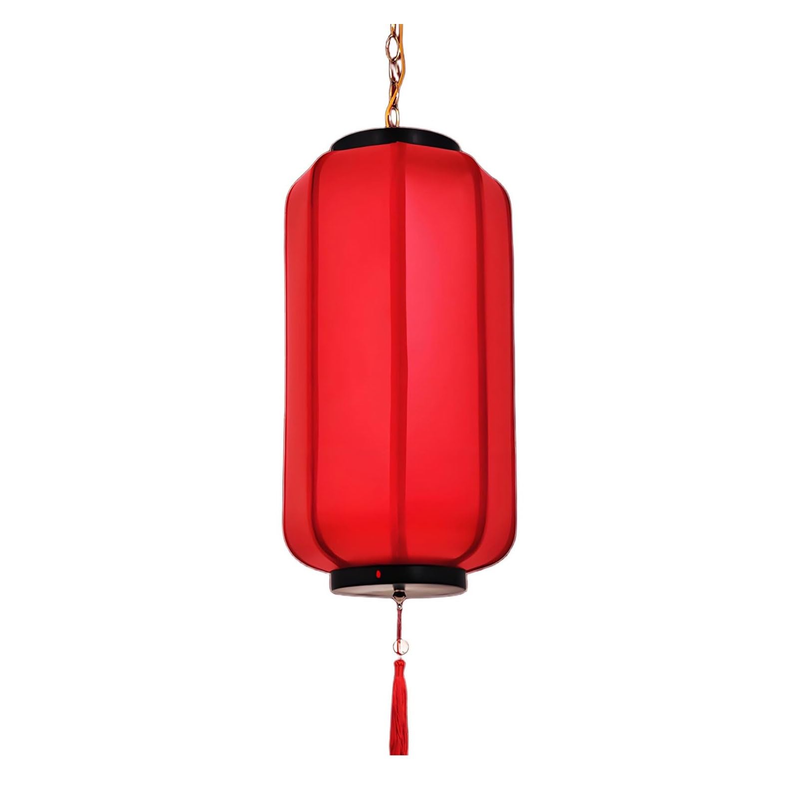 Asian lantern, Creative Chinese Hanging Lantern Oriental Imitation Sheepskin Fabric with Base for Garden Wedding Party Festival Mall Decor(Red,50cm)