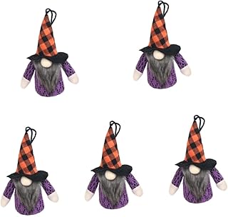 Gadpiparty 5 Pçs Pingente De Boneca Luminosa Decoração De Halloween Decoração De Mesa Enfeite De Gnomo De Pelúcia Bruxa Gnomo De Halloween Boneca De Gnomo De Pelúcia Boneca De Gnomo Luminosa