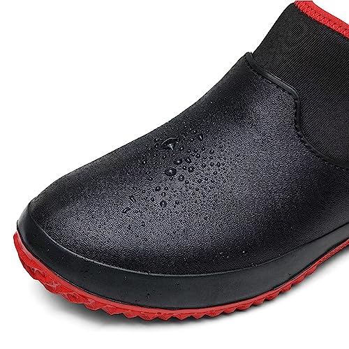 Men's Outdoor Warm Cotton Lining Loafers Waterproof Gardening Rain Boots Garden Shoes Outdoor Footwear For Camping Lawn Care And Yard Work Outdoor Loafers2