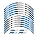 CSMDELAY Stickers de la Roue motrice 17inch Autocollants de réflexion Rim Stripes compatibles avec Yamaha ZYF R6 hncsm (Color : A Blue)