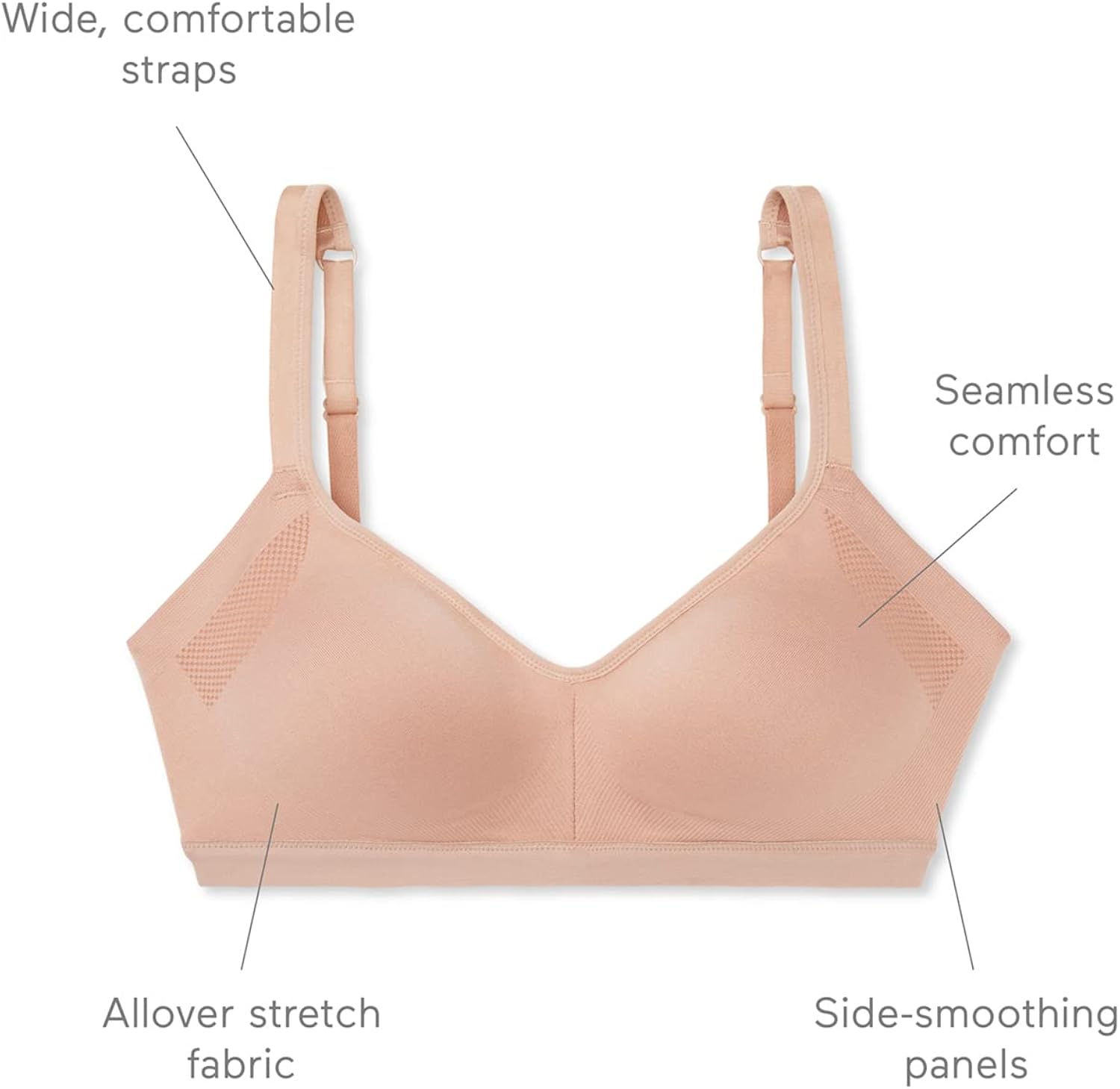 Warner's Women's Easy Does It Underarm-smoothing With Seamless Stretch Wireless Lightly Lined Comfort Bra Rm3911a Large White