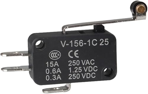 Interruptor de límite Micro interruptor de bisagra larga Palanca de bisagra Momentaria Interruptor de límite micro para enrutador V-156-1C25