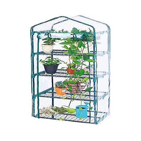 Greenhouse Cover Replacement, Heavy Duty Plant Cover Growhouse Cover, Waterproof PE/PVC Garden Walk-in Greenhouse Plant Cover Greenhouse Grid Cover Cover