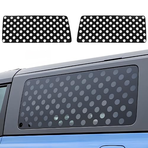 Image of Rear Window Decals Sliding Window Glass Emblem Stickers for Ford Bronco 2021 2022 2023 2024 Exterior Accessories (Circle)