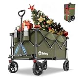 Sekey XXL Plus Carro Plegable con Rueda Frenos 200L 150KG, Verde Oliva
