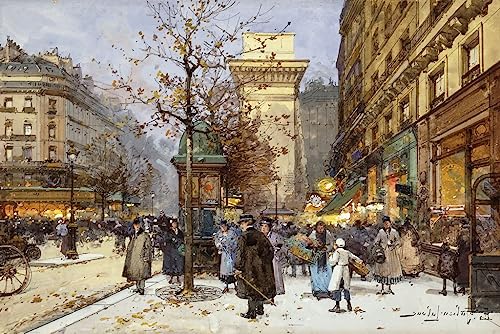 Tableaux pour la Décoration Murale Eugène Galien Laloue Poster Art 60x90cm