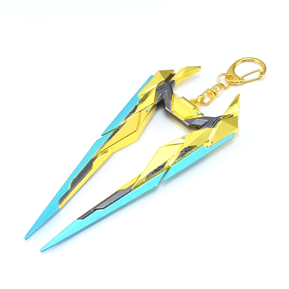 Superbuybox Game Sword Karambit Knife Martial Arts Game Collection Keychain Desk Decoration Backpack Pendant Gift (Araxys Bio Harvester)