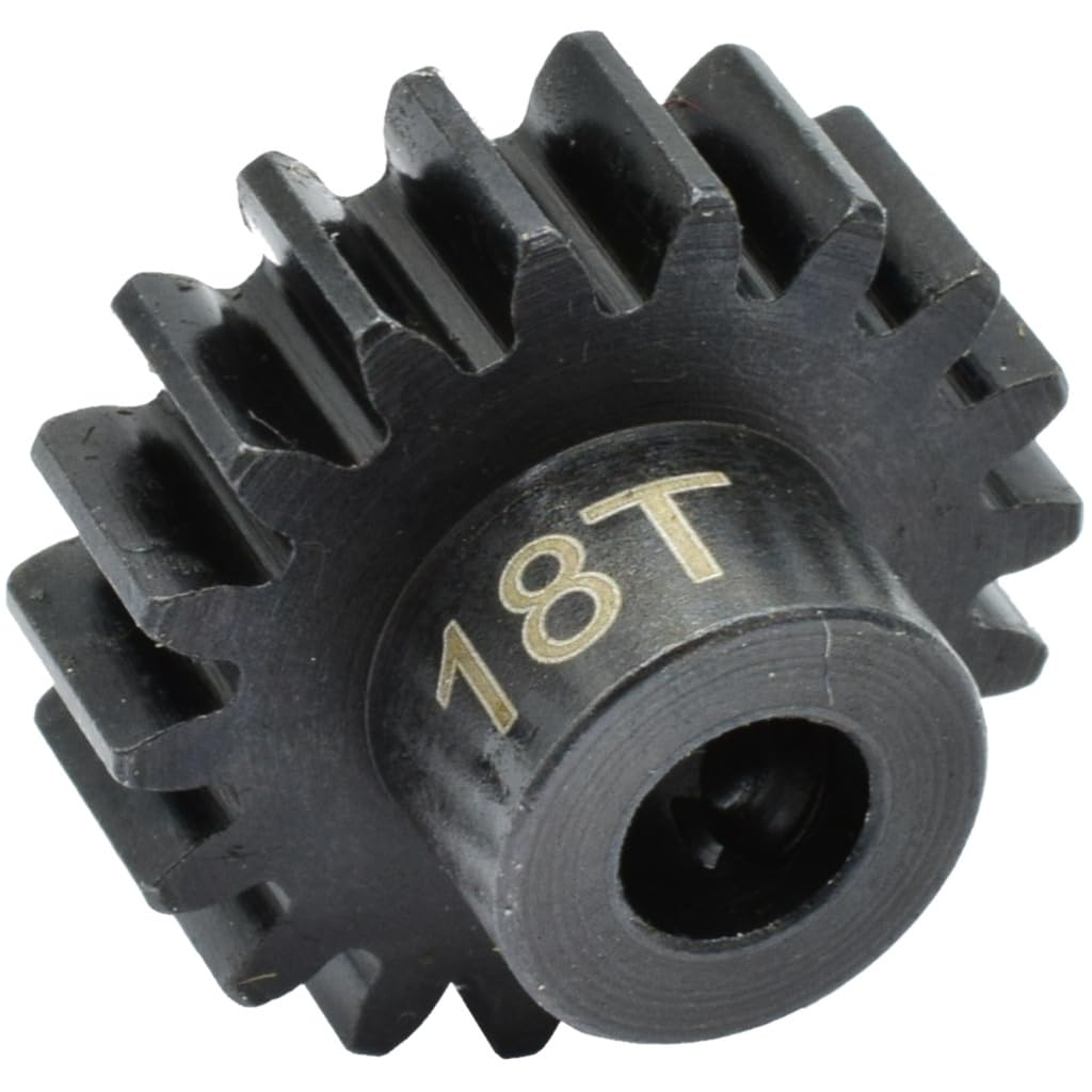 Amazon.com: Hot Racing NSG18M1 18t Steel Mod 1 Pinion Gear 5mm