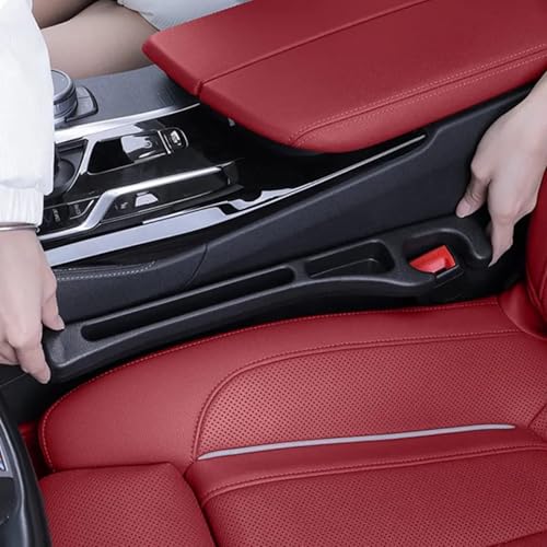 Image of SARTE Car Seat Gap Filler Organizer Multifunction Console Side Storage Pocket Anti Slip Crevice Plug Front Seat Space Saver Car Phone Holder Interior Protector Car Organizer Accessory 2pcs Black