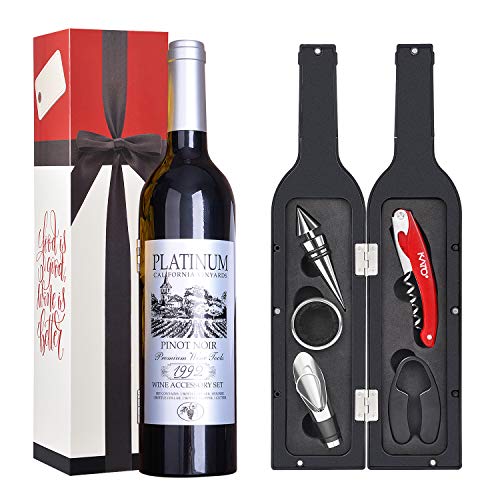 Set Regalo Vino BarCraft 5 Pezzi - Cavatappi, Tappo E Taglia-capsula
