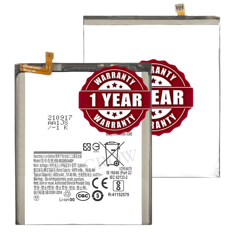 Image of Original EB-BG990ABY Battery Compatible for Samsung Galaxy S21 FE 5G - (4500mAh) - 1 Year Warranty JK1