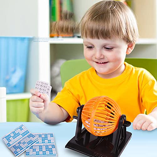 Rvtkak Bingo Spiel Set, Bingo-Bälle, Traditionelles Familien-Partyspiel Spiel, Inklusive Rundkäfig 90 Zahlenbälle 12 Karten Familienspiel, Bingo-Spiele Kinder, Weihnachten